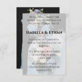 Invitation Elegant Spring Daffodil Place Setting Formal  (Devant / Derrière)