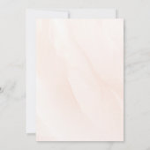 Invitation Elegant spring orange flowers with Golden tones (Dos)