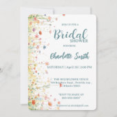 Invitation Elegant Spring Wildflower Rose Garden (Devant)