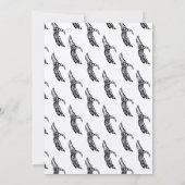 Invitation Elégant Squelette Mains Halloween fête d'anniversa (Dos)