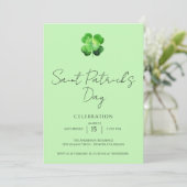 Invitation Elegant St Patricks Day Party  (Debout devant)