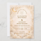 Invitation Elegant Starry Night Wedding (Devant)