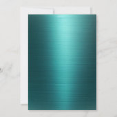 Invitation Elegant String Lights Green Metallic 50th (Dos)