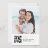 Invitation Elégant Sunflower Eucalyptus Fête des mariées code (Dos)