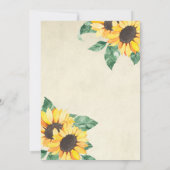 Invitation Elegant Sunflowers Garden Floral Wedding (Dos)