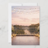 Invitation Elegant Sunset River Wedding  (Dos)