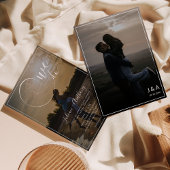 Invitation Élégant superposition 2 Mariage photo