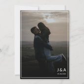 Invitation Élégant superposition 2 Mariage photo (Dos)