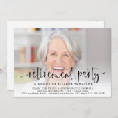 Invitation Élégant superposition photo Script de retrait (Devant / Derrière)