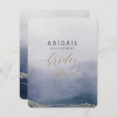 Invitation Elégant Surf Aquarelle Serez-Vous Ma Femme D'Accue (Devant / Derrière)