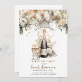 Invitation Elegant Surprise Birthday Party (Devant / Derrière)