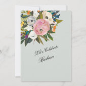 Invitation Elegant SURPRISE Handpainted 70th Birthday Party  (Dos)