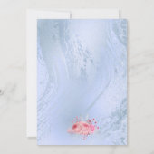 Invitation Élégant sweet sixteen en marbre bleu parties scint (Dos)