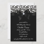Invitation Élégant Sweet sixteen Leopard Bow & Diamond 16 (Dos)