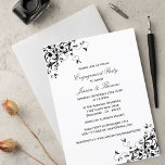 Invitation Elegant Swirls Black & White Engagement Party<br><div class="desc">These elegant black and white swirl engagement party or shower invitations are perfect for any couple planning a romantic modern celebration. 
 
 These invitations can be personalized for your special occasion and would make the perfect announcement for any wedding,  bridal shower,  engagement party,  birthday party and much,  much more.</div>