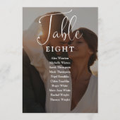 Invitation Élégant tableau d'affichage de photo de numéro de  (Devant)