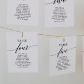 Invitation Élégant tableau noir Numéro 4 Tableau de siège