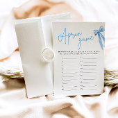 Invitation Élégant tablier de jeu de douche de mariage avec n