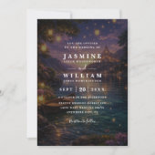 Invitation Elegant Tangled Lanterns Budget QR Code Wedding (Devant)