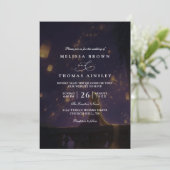 Invitation Elegant Tangled Lanterns Modern QR Code Wedding (Debout devant)