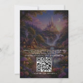 Invitation Elegant Tangled Lanterns Modern QR Code Wedding (Dos)