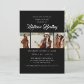Invitation Elégant tendance 5 Photo Chic Graduation Invitatio (Debout devant)