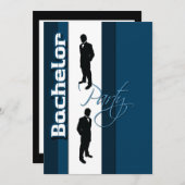 Invitation Élégant tenue de soirée pour enterrement de vie de (Devant / Derrière)