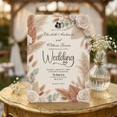 Invitation Elegant Terracotta Boho Chic Wedding