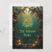 Invitation Elégant terrain À feuillage persistant avec accuei (Devant)