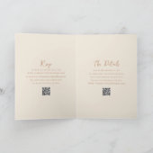 Invitation Elégant terroir de Terre Code QR Mariage moderne (Intérieur)