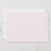 Invitation Élégant texte or floral | Baptême (Dos)