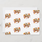 Invitation Élégant Thanksgiving feuillage automne automne aut (Dos)