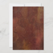 Invitation Elégant Thanksgiving Floral Automne (Dos)