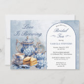 Invitation Elégant thé à la Fête des mariées à base de café F (Devant)