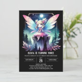 Invitation Elégant thème Fairy Anniversaire (Debout devant)
