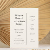Invitation Elegant Timeline Ceremony & Reception Details