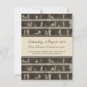 Invitation Elégant Toga Party Belle Motif Classique (Dos)