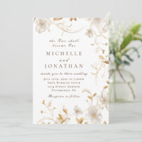 Elégant Tons de Terre Floral Bible Chrétienne Vers