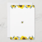 Invitation Élégant tournesol doux comme peut être Baby shower (Dos)