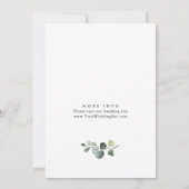 Invitation Elégant tournesol Eucalyptus PEARLS & Prosecco (Dos)