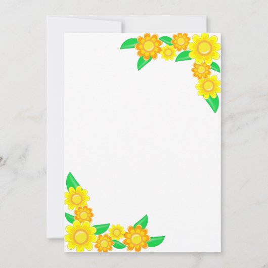 Invitation Elégant Tournesol Rustique Boho Floral 1er anniver (Dos)