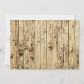 Invitation Élégant tournesol rustique dans l'amour mémoire fu (Dos)