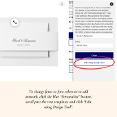 Invitation Élégant tout en un avec RSVP