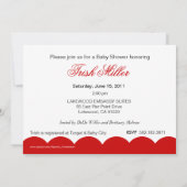 Invitation Élégant transport rétro pour bébés - Baby shower (Dos)