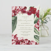 Invitation Elegant Tropical Botanical Garden Wedding  (Debout devant)