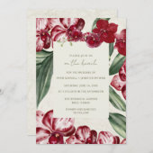 Invitation Elegant Tropical Island Beach Wedding  (Devant / Derrière)