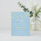 Invitation Elégant Twinkle Twinkle Little Star Baby shower (Debout devant)
