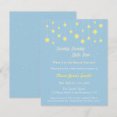 Invitation Elégant Twinkle Twinkle Little Star Baby shower (Devant / Derrière)