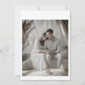 Invitation Elegant, tying the knot bridal shower white bow. (Dos)