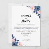 Invitation Élégant unique chic romantique minimaliste classiq (Devant)